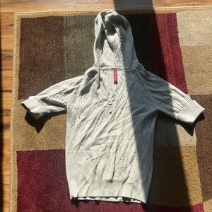 Kids Cream Hooded Sweater Top